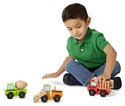 Melissa & Doug Classic Toy 3076 Stacking Construction Vehicles