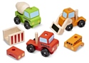 Melissa & Doug Classic Toy 3076 Stacking Construction Vehicles
