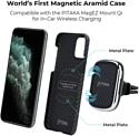 Pitaka MagEZ для iPhone 11 Pro Max (twill, черный/серый)