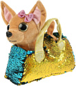 Мой Питомец Собачка в золотой сумочке из пайеток CT-AD191170-GOLD