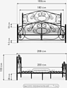 Князев Мебель Виктория 140x200 ВЯ.140.200.Б (белый муар)