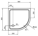 Cezares Tray-M-R-80-550-35-W SMC (R 80x80)