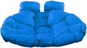 M-Group Для двоих 11450210 (коричневый ротанг/синяя подушка)