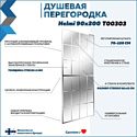 Teymi Helmi 90x200 T00303 (прозрачное стекло/хром глянцевый) Teymi Helmi 90x200 T00303 (прозрачное стекло/хром глянцевый)