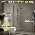 Teymi Helmi 90x200 T00303 (прозрачное стекло/хром глянцевый) Teymi Helmi 90x200 T00303 (прозрачное стекло/хром глянцевый)