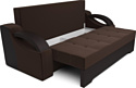 Мебель-АРС Статус №2 (микровелюр/экокожа, коричневый люкс/коричневый)
