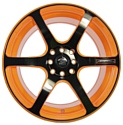 Sakura Wheels 3909 7.5x17/4x100/114.3 D73.1 ET42 Оранжевый с черным