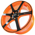 Sakura Wheels 3909 7.5x17/4x100/114.3 D73.1 ET42 Оранжевый с черным