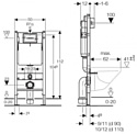 Geberit Duofix (458.126.00.1) + клавиша Delta21 (115.125.21.1)