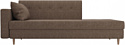 Лига диванов Селена 105237 (левый, рогожка, коричневый)