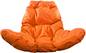 M-Group Овал 11140107 (белый ротанг/оранжевая подушка)