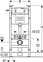 Geberit Alpha 35 458.233.00.2A35Ch