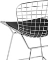 Stool Group Bertoia BTY-24L-P6 CH/BL (хромированный с черной подушкой)