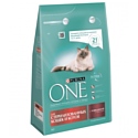 Purina ONE (3 кг) 4 шт. Для стерилизованных кошек и котов с Говядиной и пшеницей