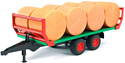 Bruder Bale transport trailer with 8 round bales 02220