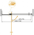 Cezares SLIDER-B-1-100/110-GRIGIO-Cr