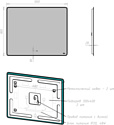 Lemark  Mio 100x80 LM100ZM (черный, с подсветкой и подогревом)