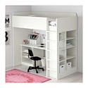 Ikea Стува 207x99 (кровать-чердак, белый) (390.481.95)