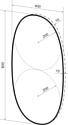 Wellsee  7 Rays' Spectrum 172201580, 40 х 80 см (с сенсором и регулировкой яркости освещения)