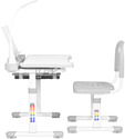 Anatomica Vitera + стул + выдвижной ящик + подставка + светильник (белый/серый)