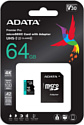 ADATA Premier Pro AUSDX64GUI3V30SA2-RA1 microSDXC 64GB (с адаптером)