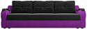 Лига диванов Меркурий 100482 (черный/фиолетовый)