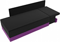 Лига диванов Никас 105206 (правый, черный/фиолетовый)