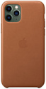 Apple Leather Case для iPhone 11 Pro Max (золотисто-коричневый)