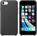 Apple Leather Case для iPhone SE 2020 (черный)