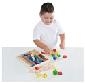 Melissa & Doug Classic Toy 5151 Construction Building Set in a Box