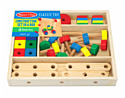 Melissa & Doug Classic Toy 5151 Construction Building Set in a Box