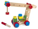 Melissa & Doug Classic Toy 5151 Construction Building Set in a Box