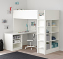 Ikea Стува 90x200 (кровать-чердак, белый) 292.687.67