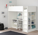 Ikea Стува 90x200 (кровать-чердак, белый) 292.687.67