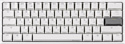 Ducky One 2 Mini RGB White Doubleshot Cherry MX Speed Silver