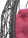 M-Group Кокос на подставке 11590308 (серый ротанг/розовая подушка)