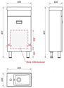 Какса-А Тумба Пикколо 40 напольная под умывальник Como 40 (белый)