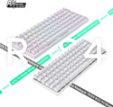 Royal Kludge RK84 ISO RGB white, RK Brown