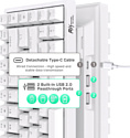 Royal Kludge RK84 ISO RGB white, RK Brown