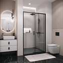 Grossman Style 120x195 100.K33.05.120.21.00 (черный матовый/стекло прозрачное) Grossman Style 120x195 100.K33.05.120.21.00 (черный матовый/стекло прозрачное)