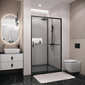 Grossman Style 120x195 100.K33.05.120.21.00 (черный матовый/стекло прозрачное) Grossman Style 120x195 100.K33.05.120.21.00 (черный матовый/стекло прозрачное)