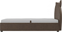 Mebelico Бриони 820х1880 (рогожка, коричневый)