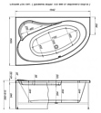 Aquanet Luna 155x100 00205516