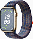 Apple Watch Series 9 45 мм (стальной корпус, Nike нейлон)