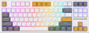 Royal Kludge RK-R87 RGB white/yellow, RK Brown