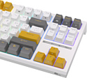 Royal Kludge RK-R87 RGB white/yellow, RK Brown