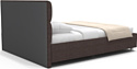 Настоящая мебель Agata 160x200 (рогожка, коричневый)