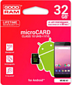 GOODRAM microSDHC (Class 10) UHS-I 32GB [M1A0-0320R11-A1]