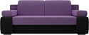 Лига диванов Денвер 105874 (микровельвет, сиреневый/черный)