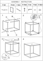 Stool Group Таун 40x40 EET-022-TG-SK (стекло smoke/сталь золото)